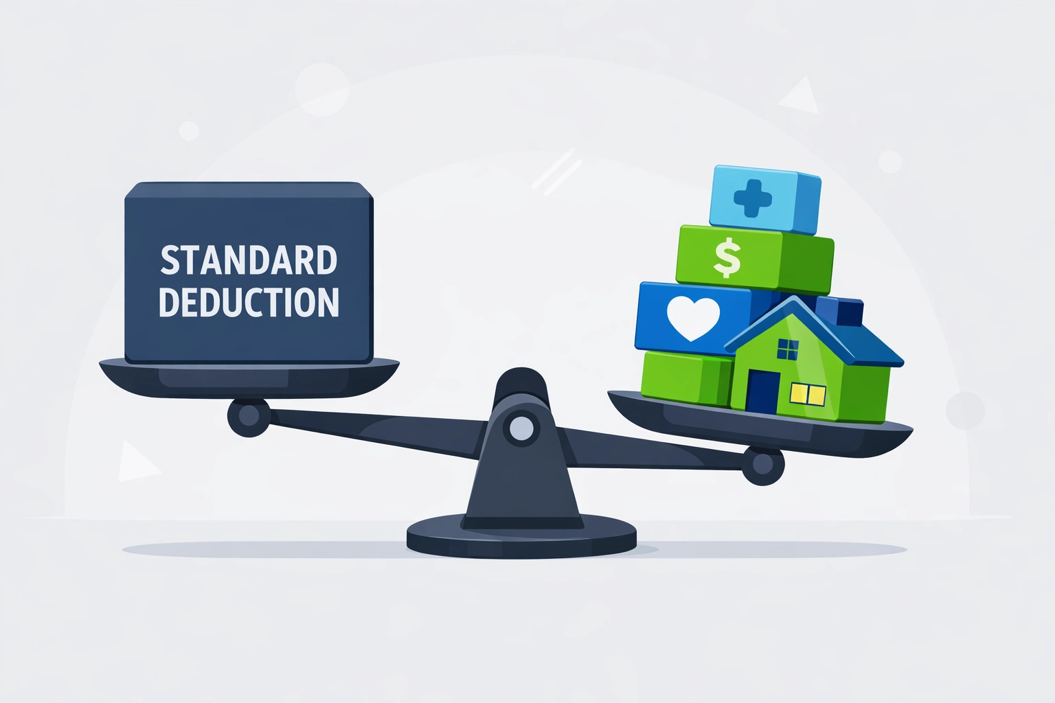 Comparison of standard vs itemized deductions to help residents maximize tax refund.