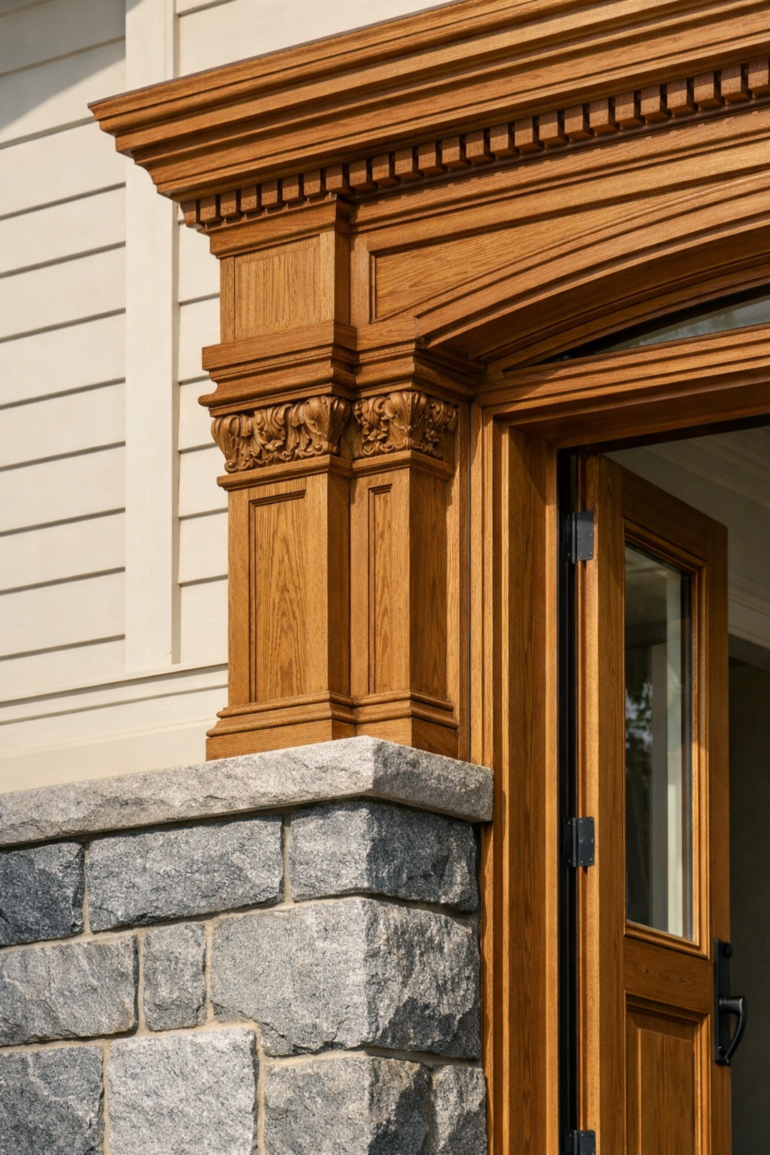 Close-up of a restored historic home's architectural bones, showing quality renovation potential in Cincinnati.
