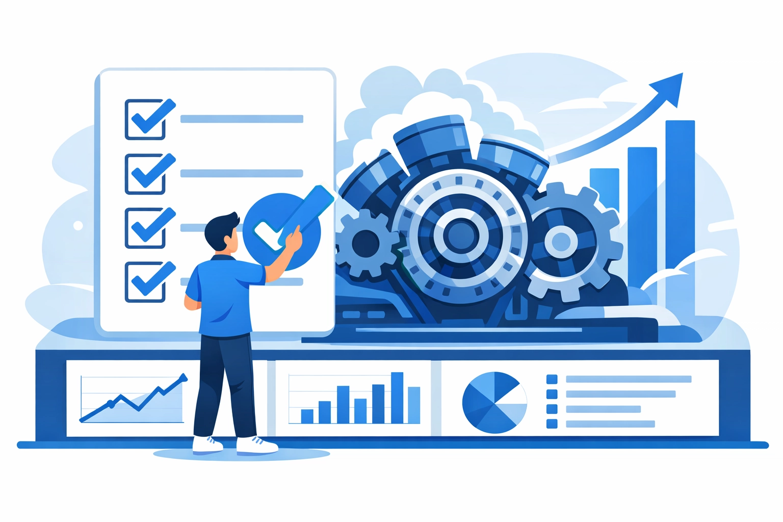 Completing a local SEO checklist to drive business growth and revenue with a data-driven strategy.
