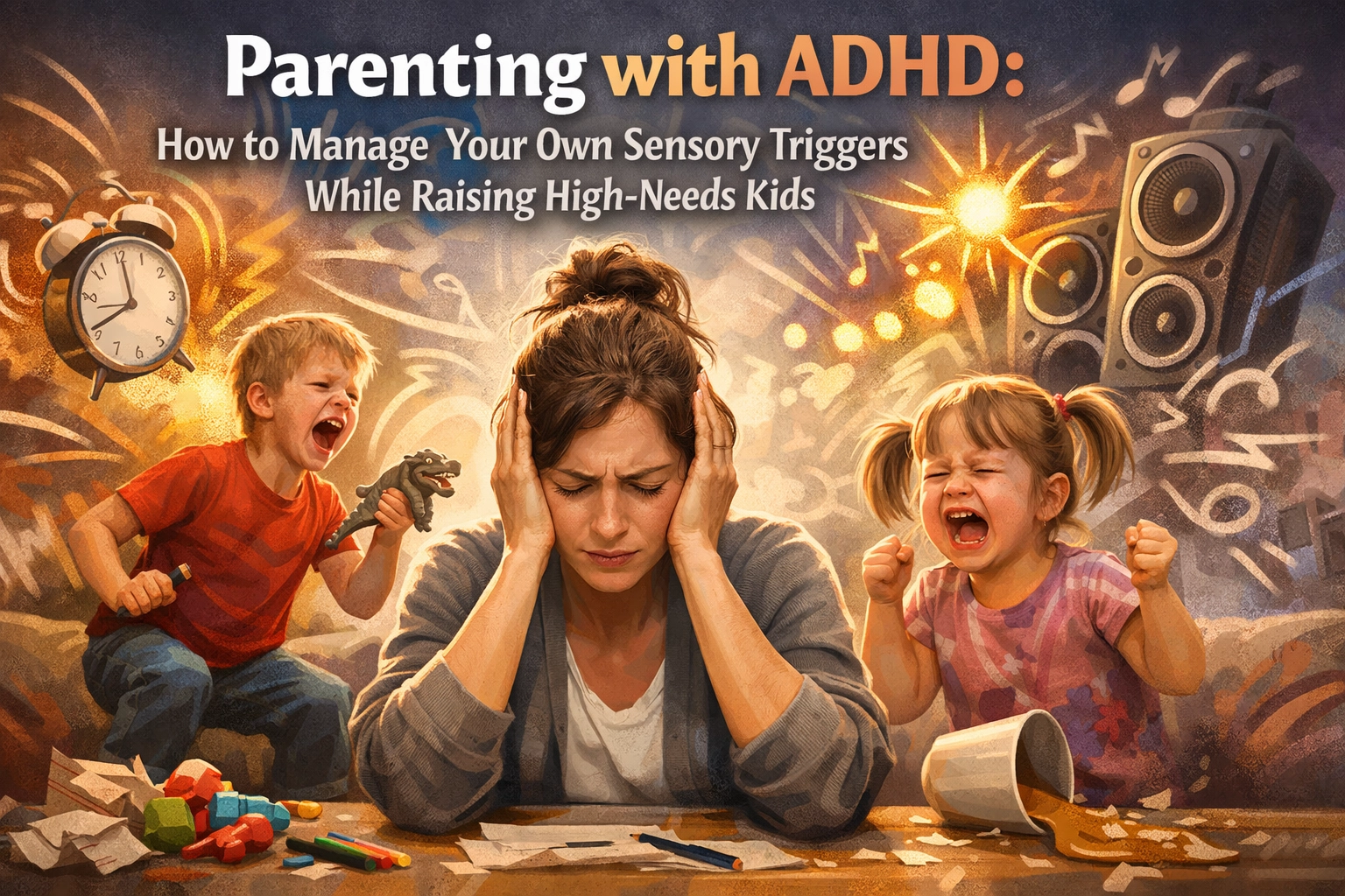 [HERO] Parenting with ADHD: How to Manage Your Own Sensory Triggers While Raising High-Needs Kids