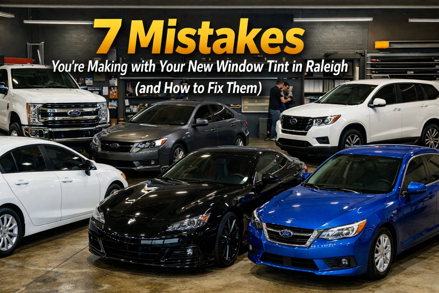[HERO] 7 Mistakes You’re Making with Your New Window Tint in Raleigh (and How to Fix Them)