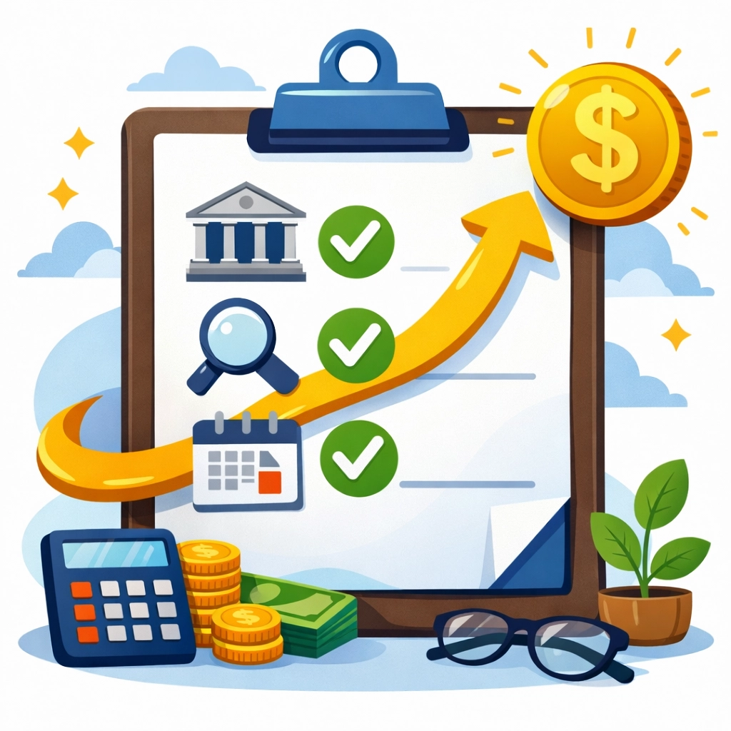 Tax preparation checklist showing steps to maximize your refund with concierge tax services.