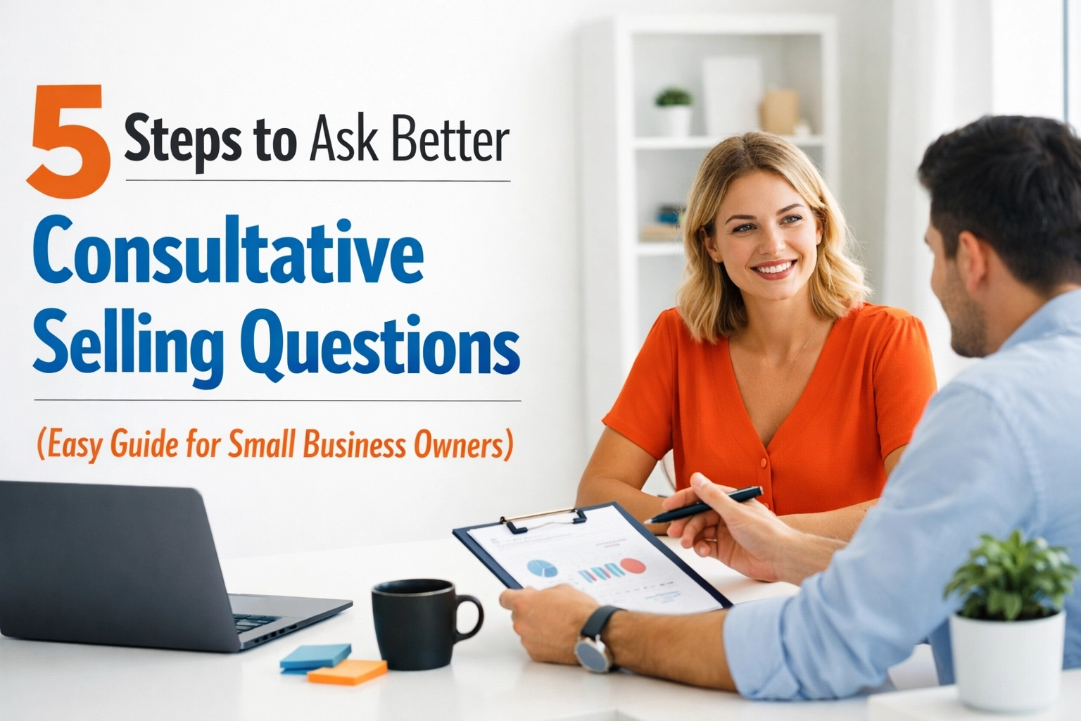 [HERO] 5 Steps to Ask Better Consultative Selling Questions (Easy Guide for Small Business Owners)