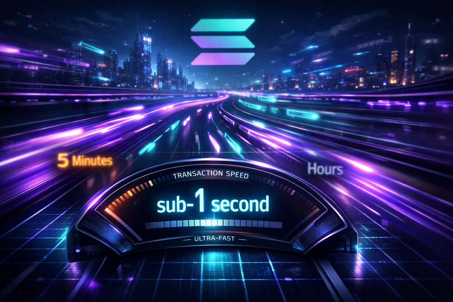 Solana blockchain sub-second transaction speed compared to slower crypto payment platforms