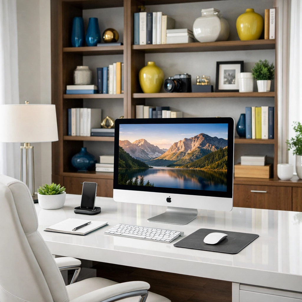 A dust-free home office organized by professional cleaners Northbridge MA for a productive lifestyle.