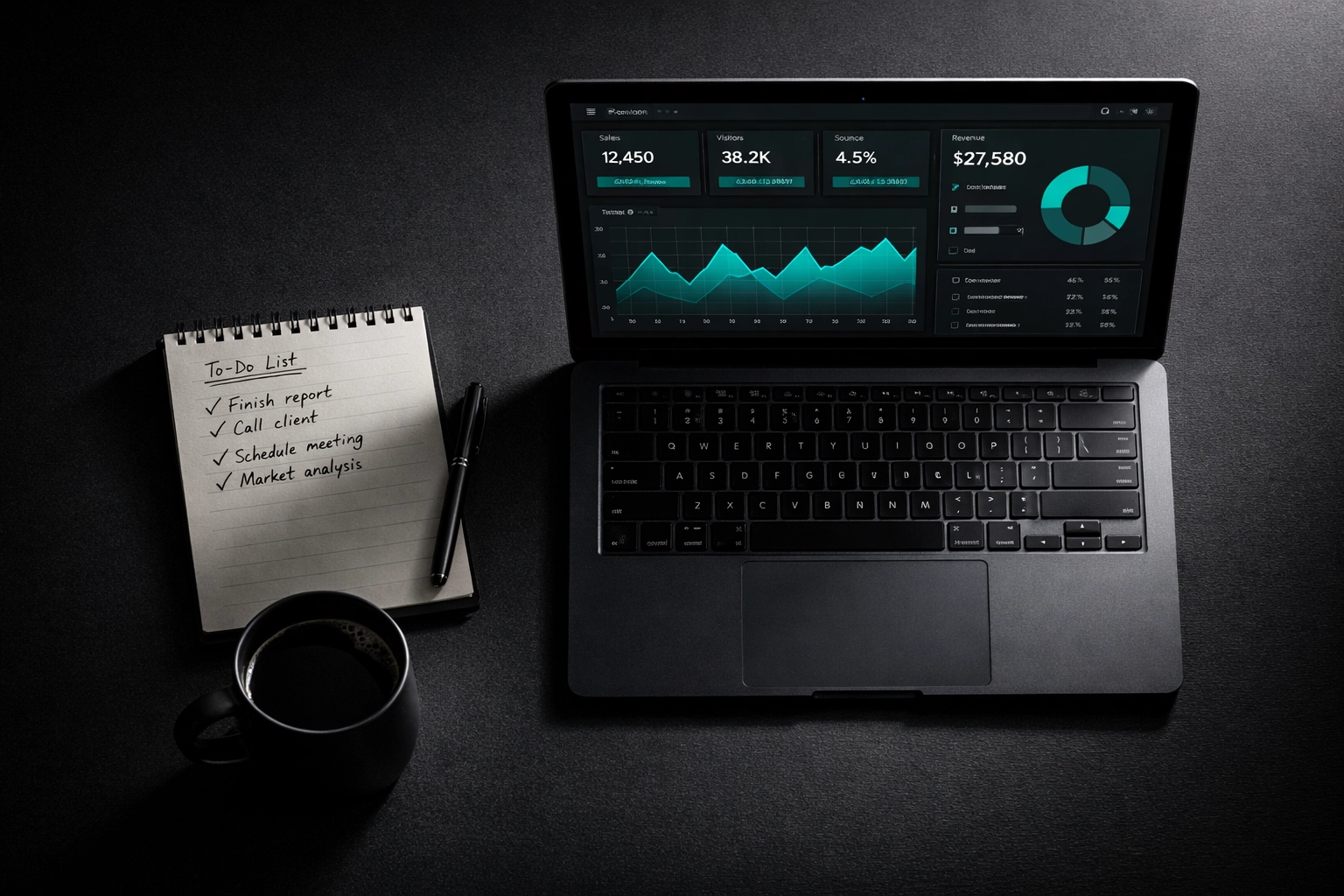 Best AI SDR dashboard showing sales metrics and performance data on laptop screen