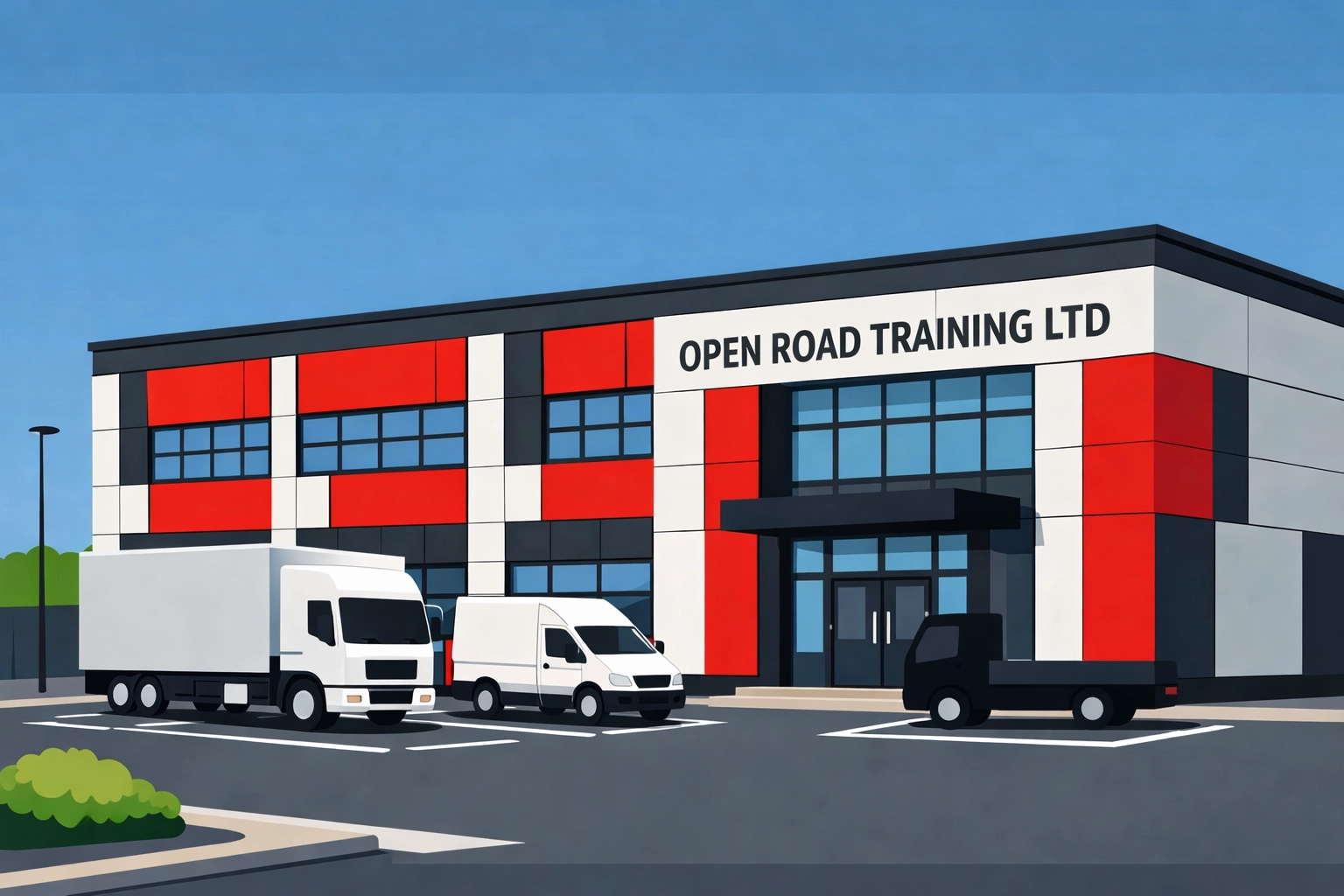 Open Road Training facility in Wishaw Scotland for transport courses