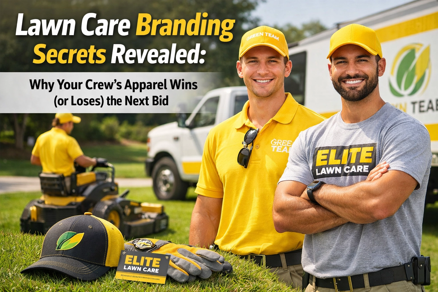 [HERO] Lawn Care Branding Secrets Revealed: Why Your Crew’s Apparel Wins (or Loses) the Next Bid