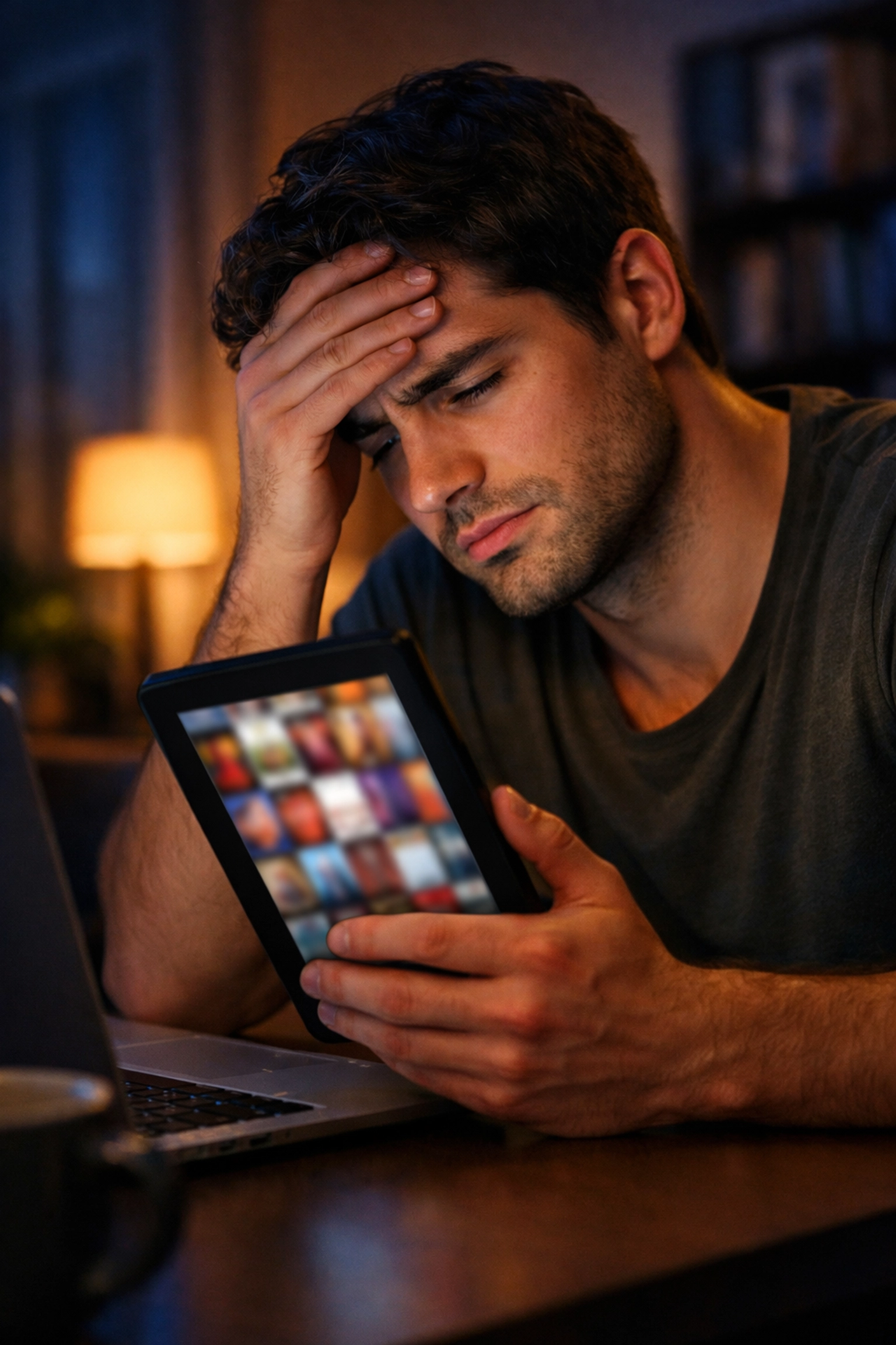 Frustrated reader searching for gay books on mainstream ebook platform