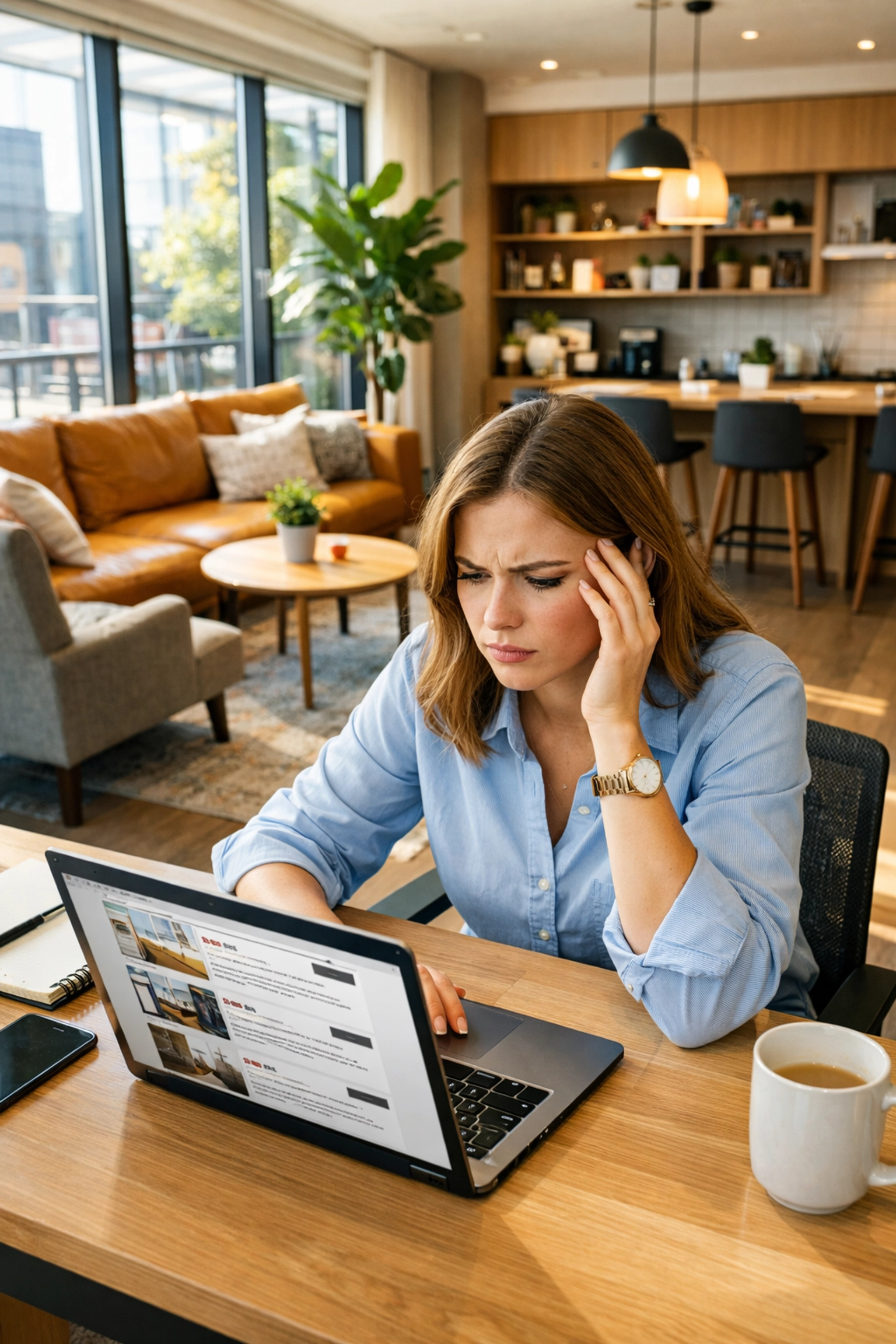 Professional searching for affordable rooms for rent in modern co-living space