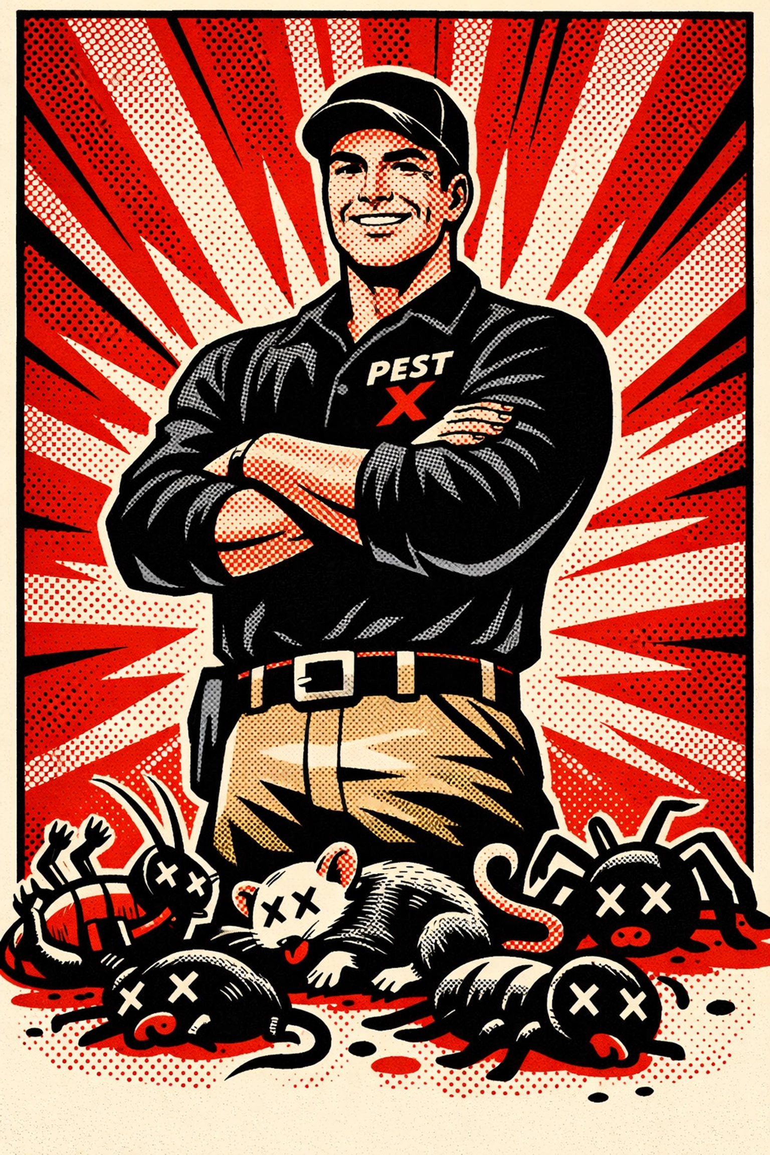 Professional Pest X technician providing expert pest control services for Walker County homeowners.