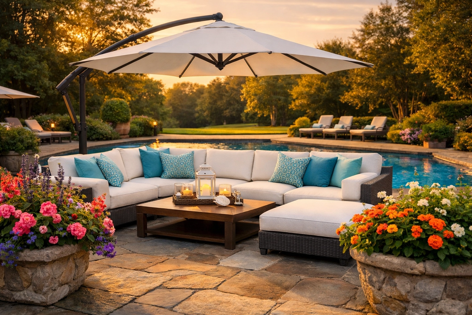 Clean sectional cushions at a home serviced by house cleaning services in Westchester NY.