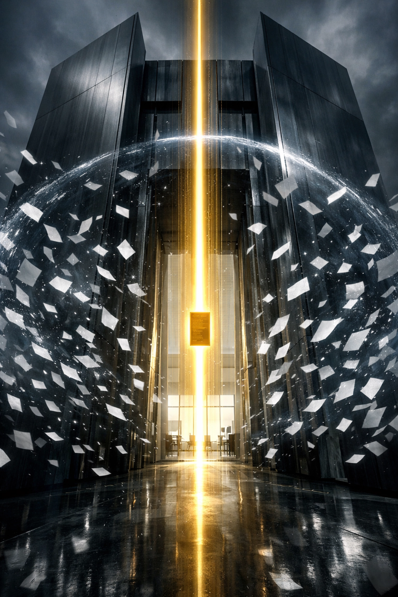 An ATS-optimized resume successfully passing through a digital gateway to reach corporate recruiters.