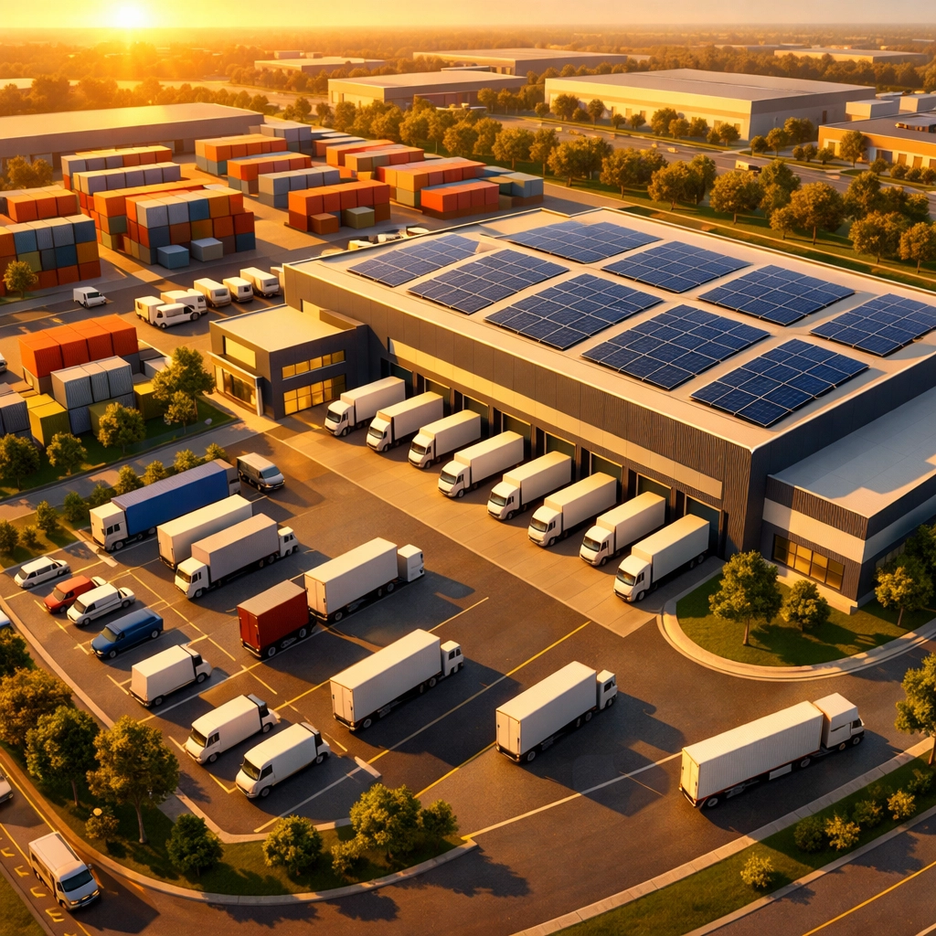 Modern industrial warehouse facility for real estate syndication investments