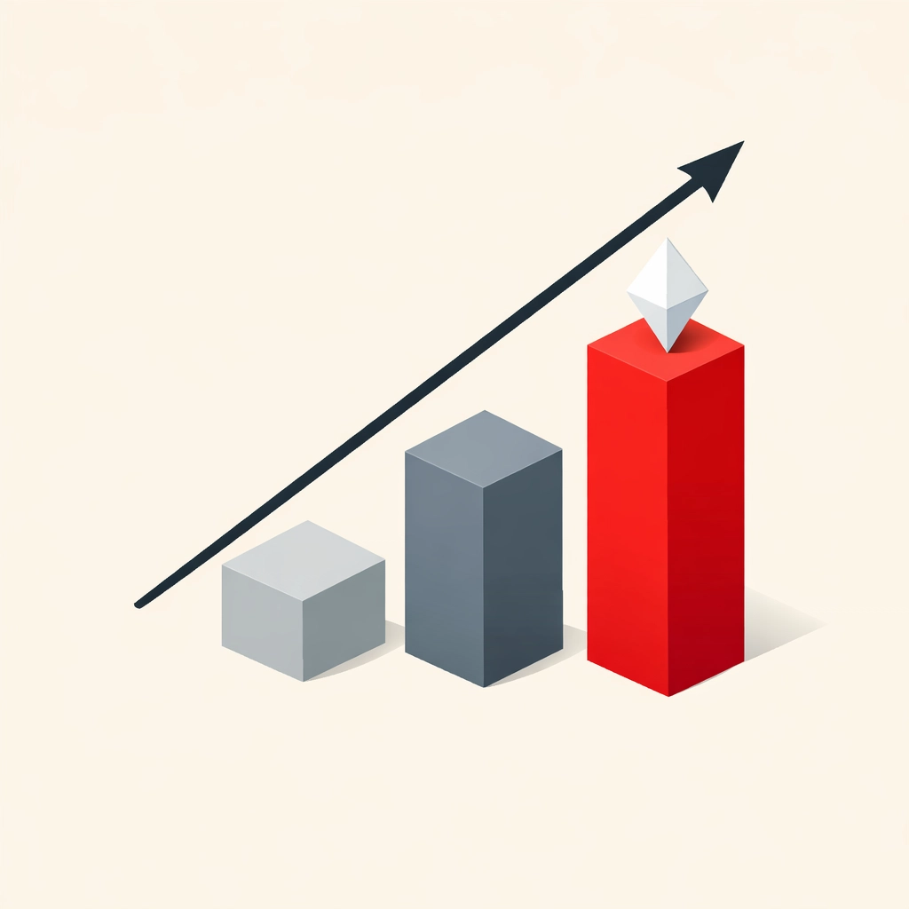 Minimalist chart showing how optimized file sizes lead to faster site performance and higher SEO ranking.