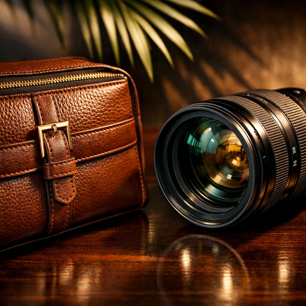 Expert product photography in Miami of luxury accessories used for professional commercial branding.