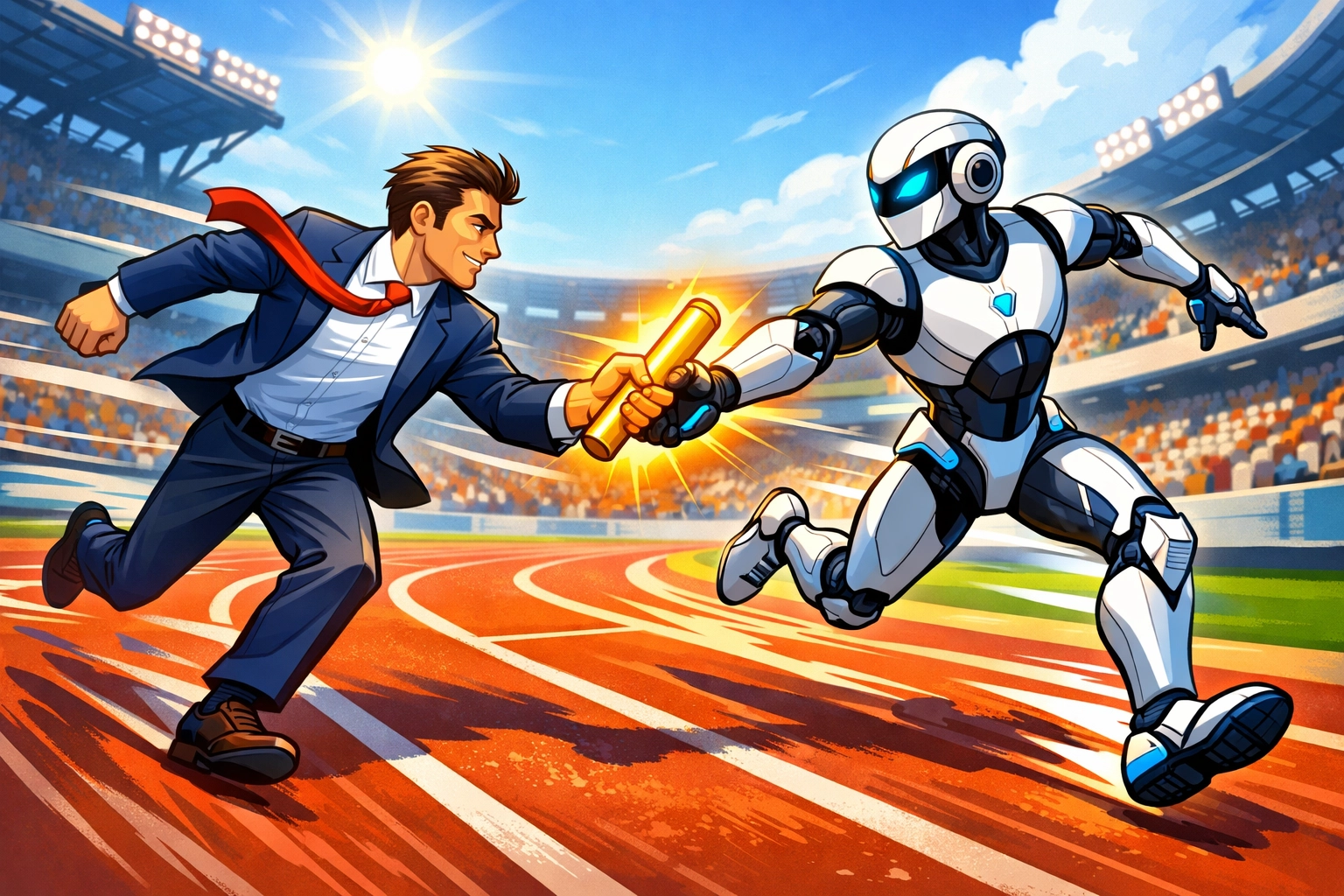 Seamless lead response transition representing fast and efficient small business follow-up systems.