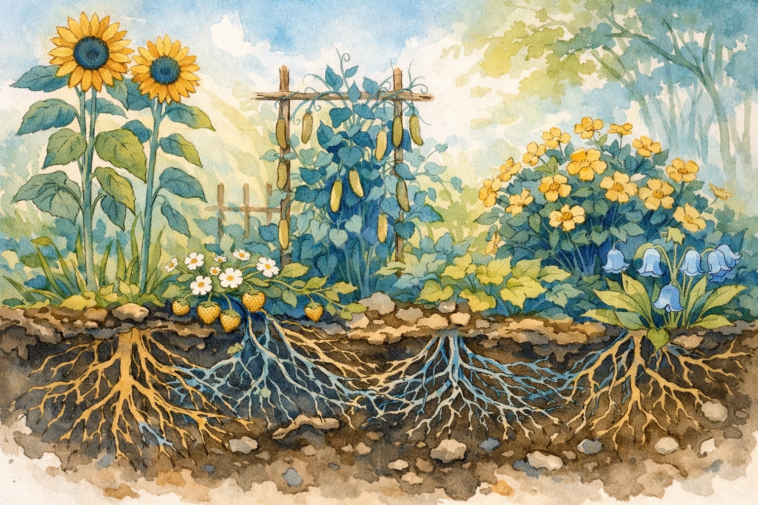 Thriving garden illustrating organizational culture and leadership strategy growth