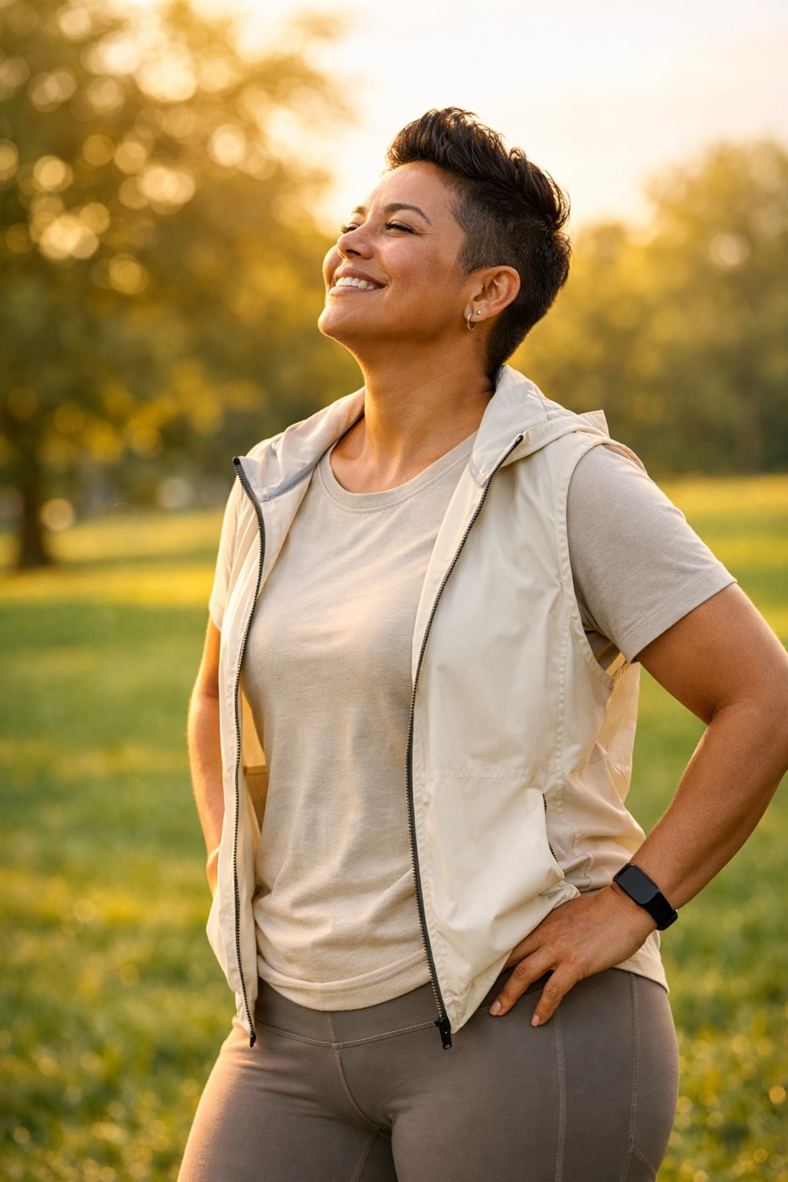 A healthy individual feeling empowered after finding an effective Wegovy substitute.