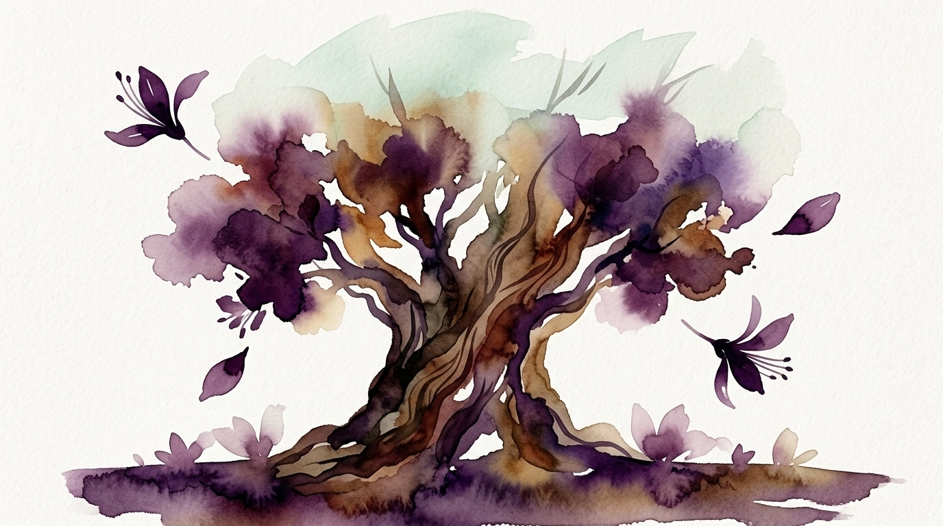 Pau d’Arco Bloom Watercolor Illustration