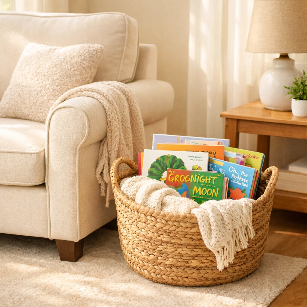 Comfortable home interior prepared for a stepparent adoption home environment assessment in Virginia.