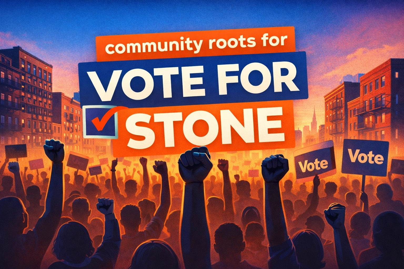 [HERO] Community Roots for VOTE FOR STONE: The Corner Store Connection
