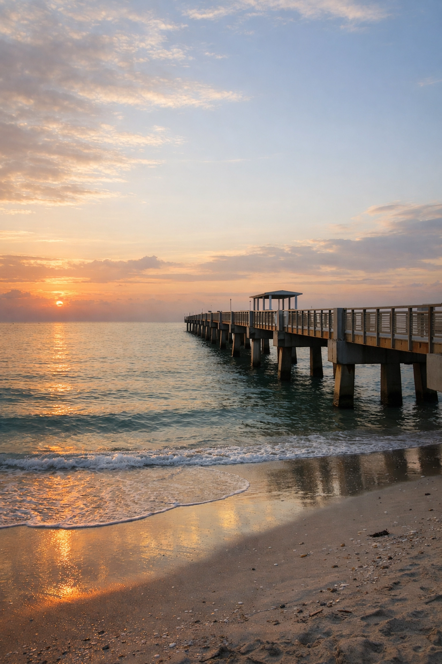 Sunrise at South Pointe Pier, a premier miami photo spot for Atlantic Ocean landscape photography.