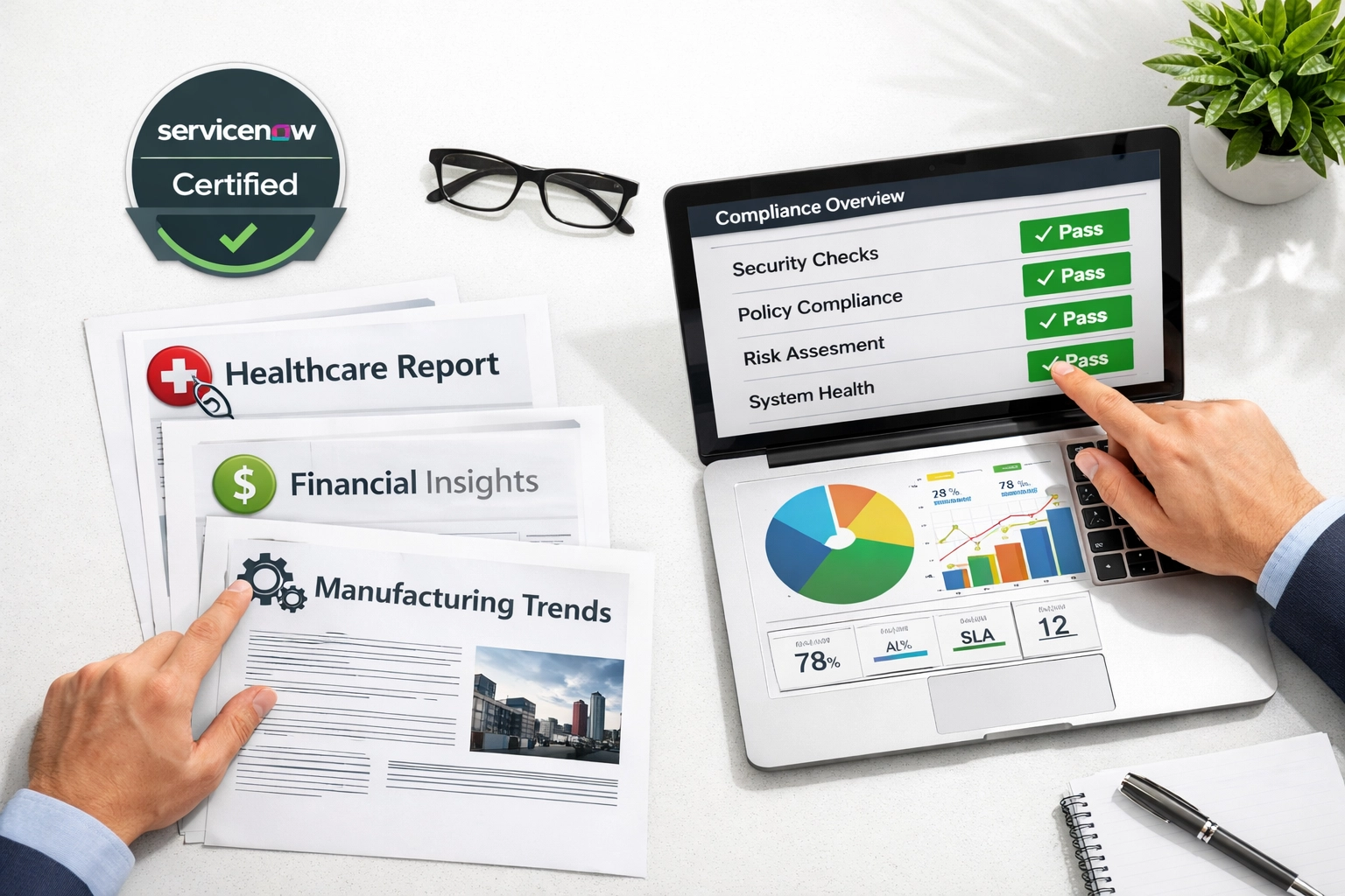 ServiceNow implementation partner certifications and compliance dashboard review
