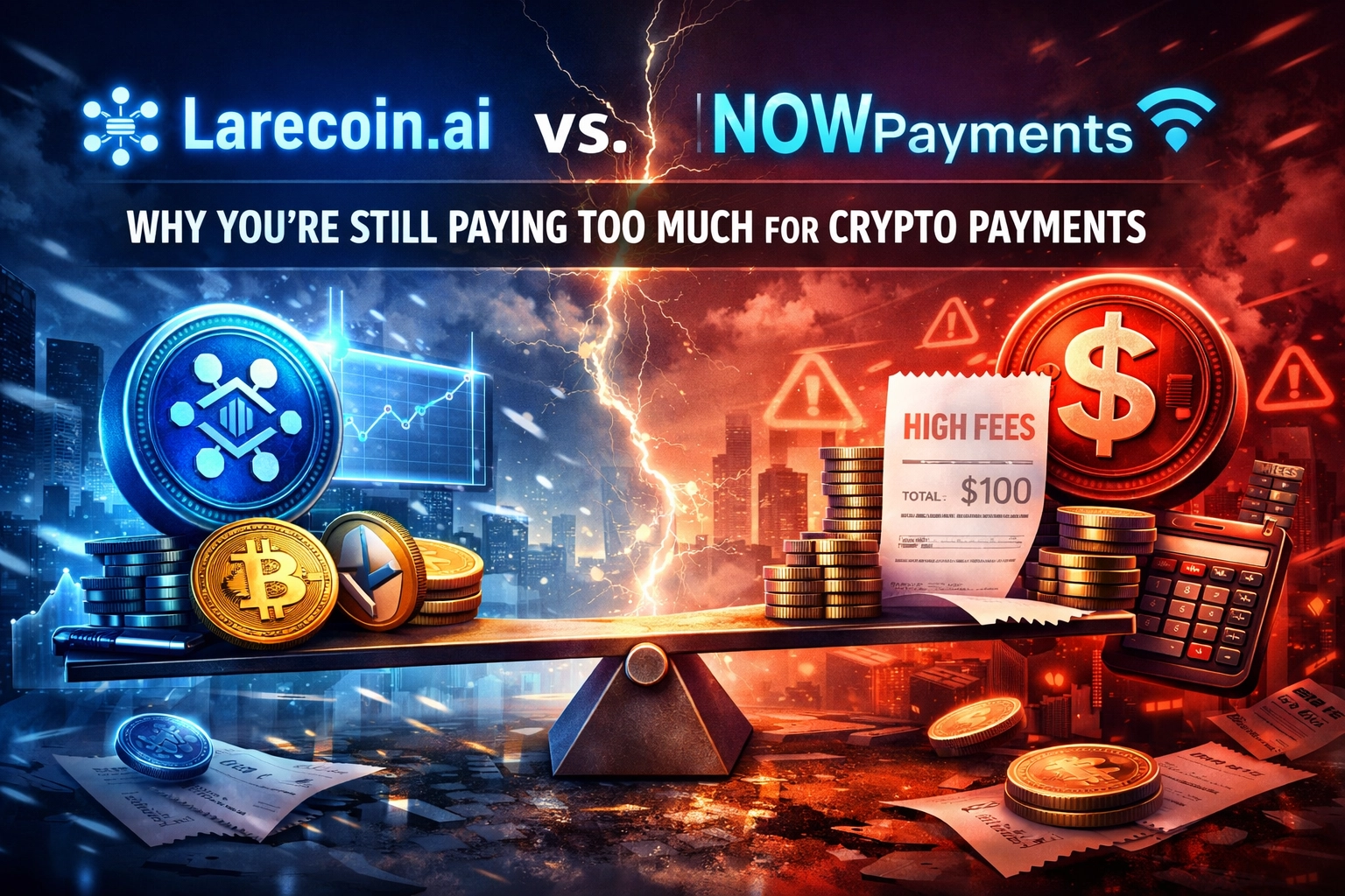 [HERO] Larecoin.ai vs. NOWPayments: Why You’re Still Paying Too Much for Crypto Payments