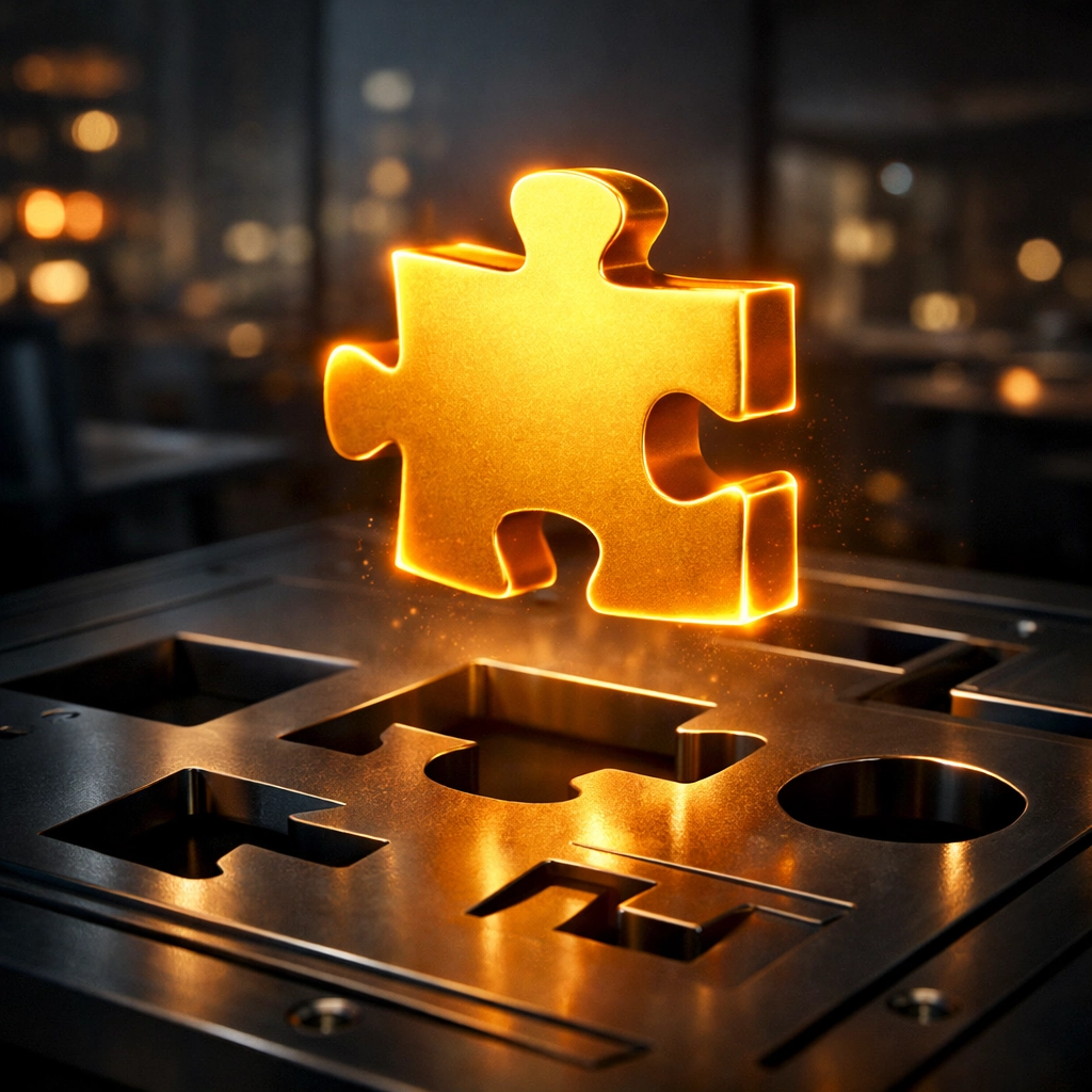 A symbolic mismatch of a puzzle piece representing job role and salary errors in a sponsor licence.