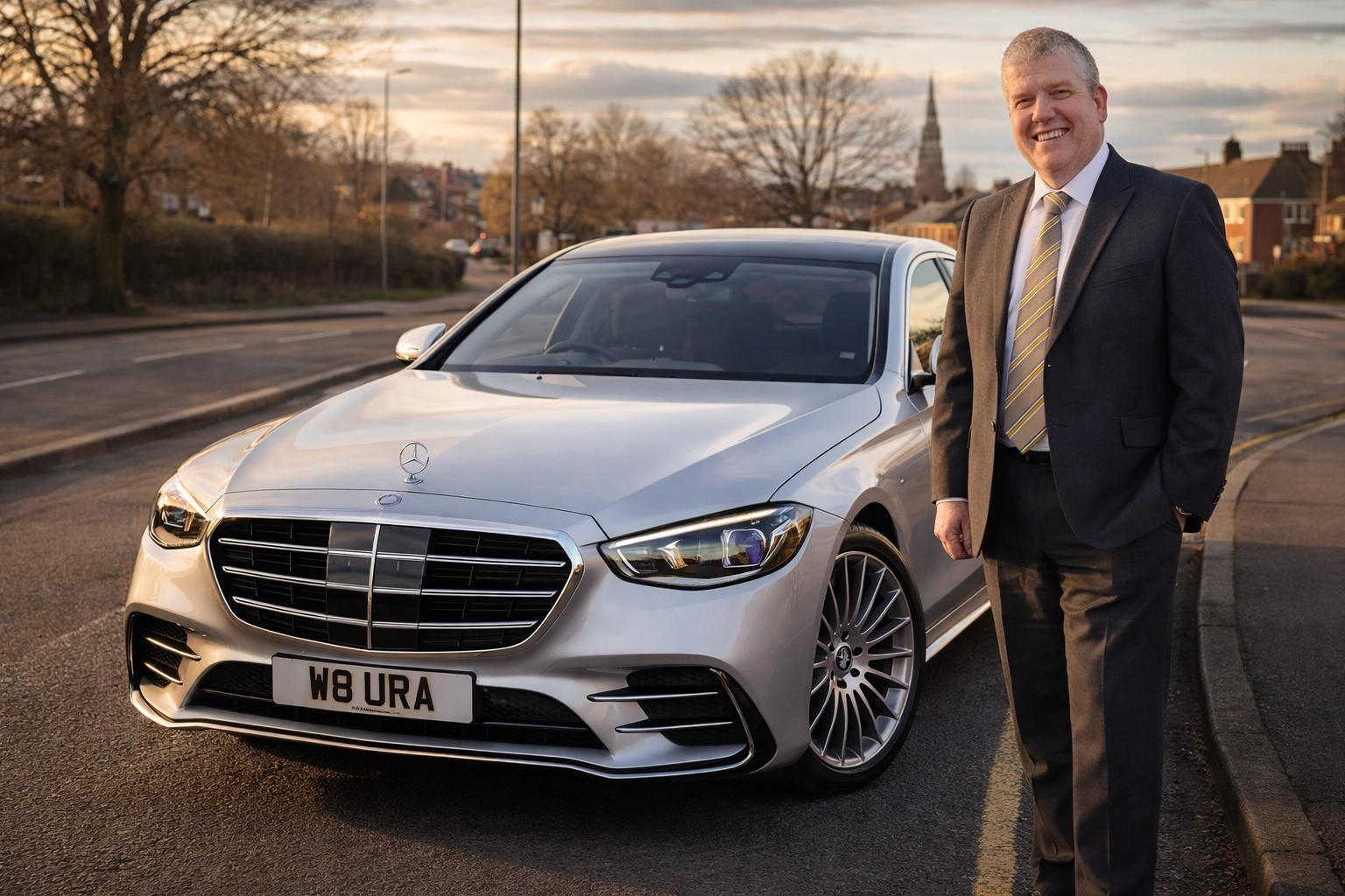 Mercedes-Benz S-Class with Aura Journeys branding