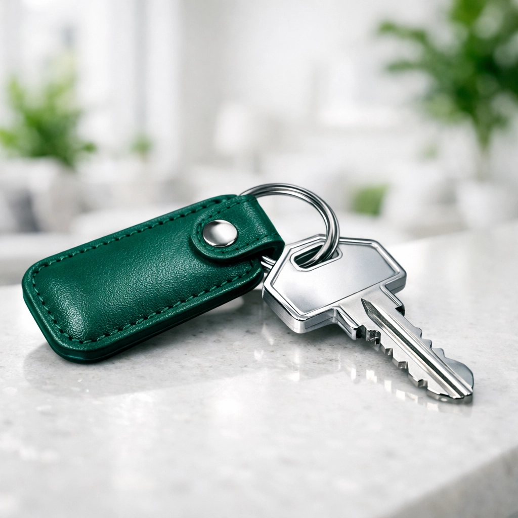 Modern house keys representing the speed and ease of securing an investment property with DSCR loans.