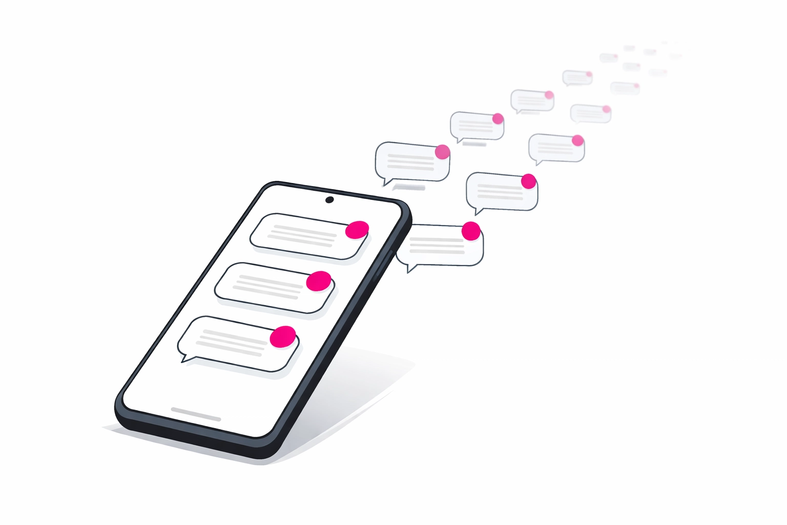 Smartphone with fading notifications representing missed lead opportunities for small businesses