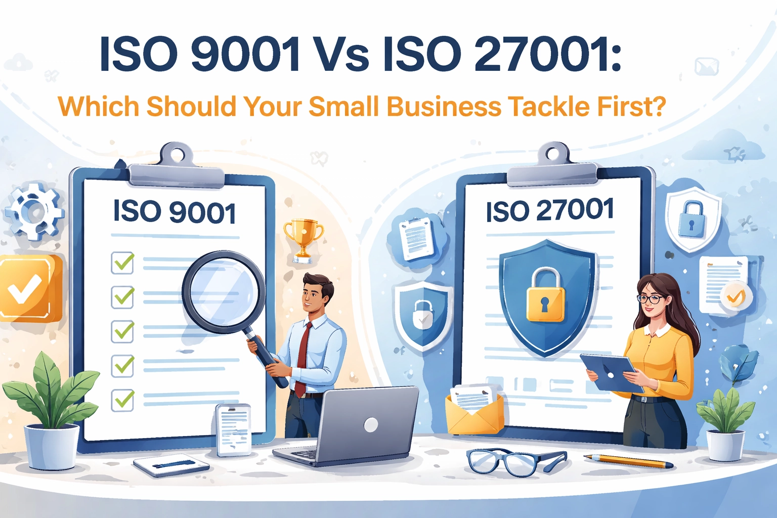 [HERO] ISO 9001 Vs ISO 27001: Which Should Your Small Business Tackle First?