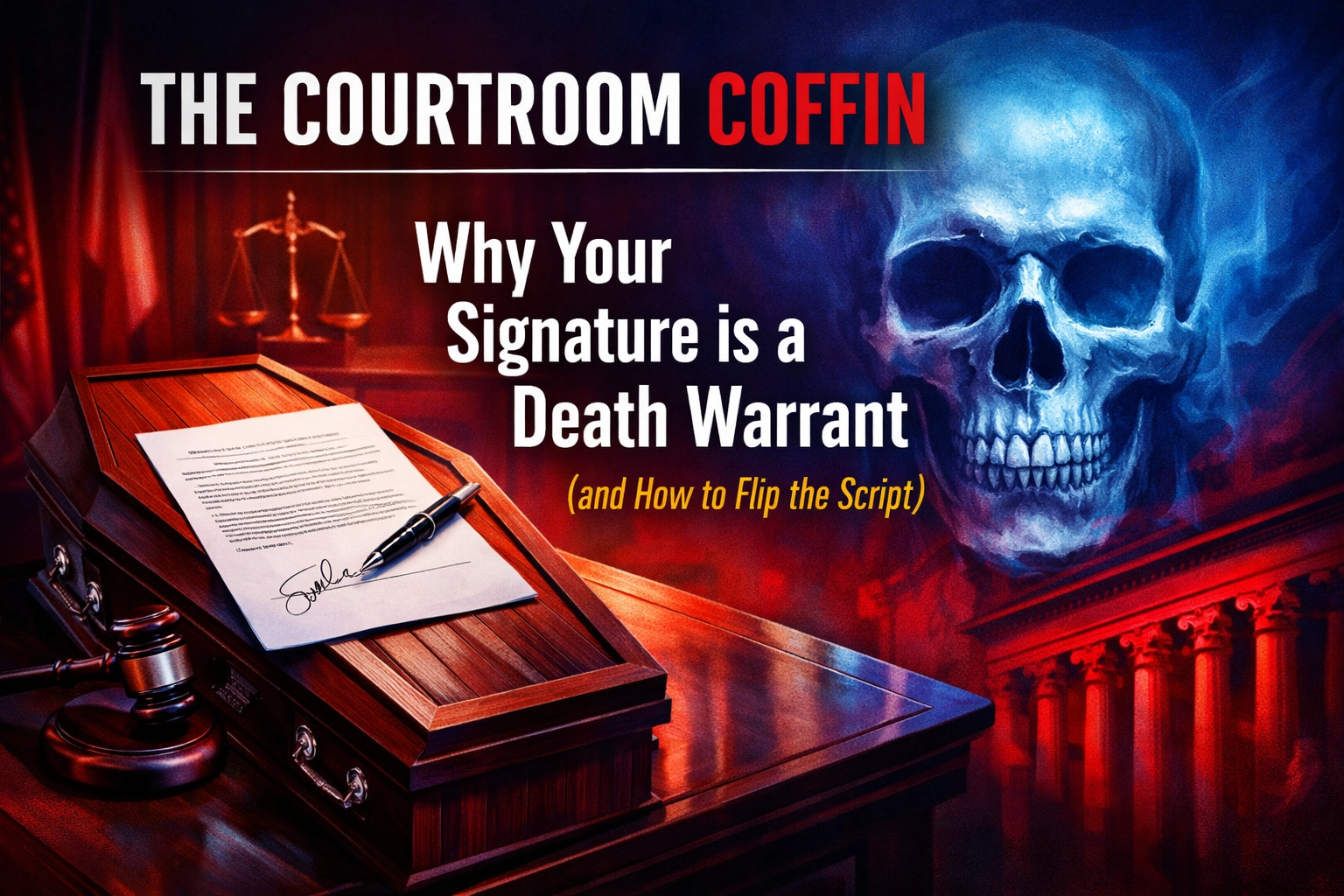 [HERO] The Courtroom Coffin: Why Your Signature is a Death Warrant (and How to Flip the Script)