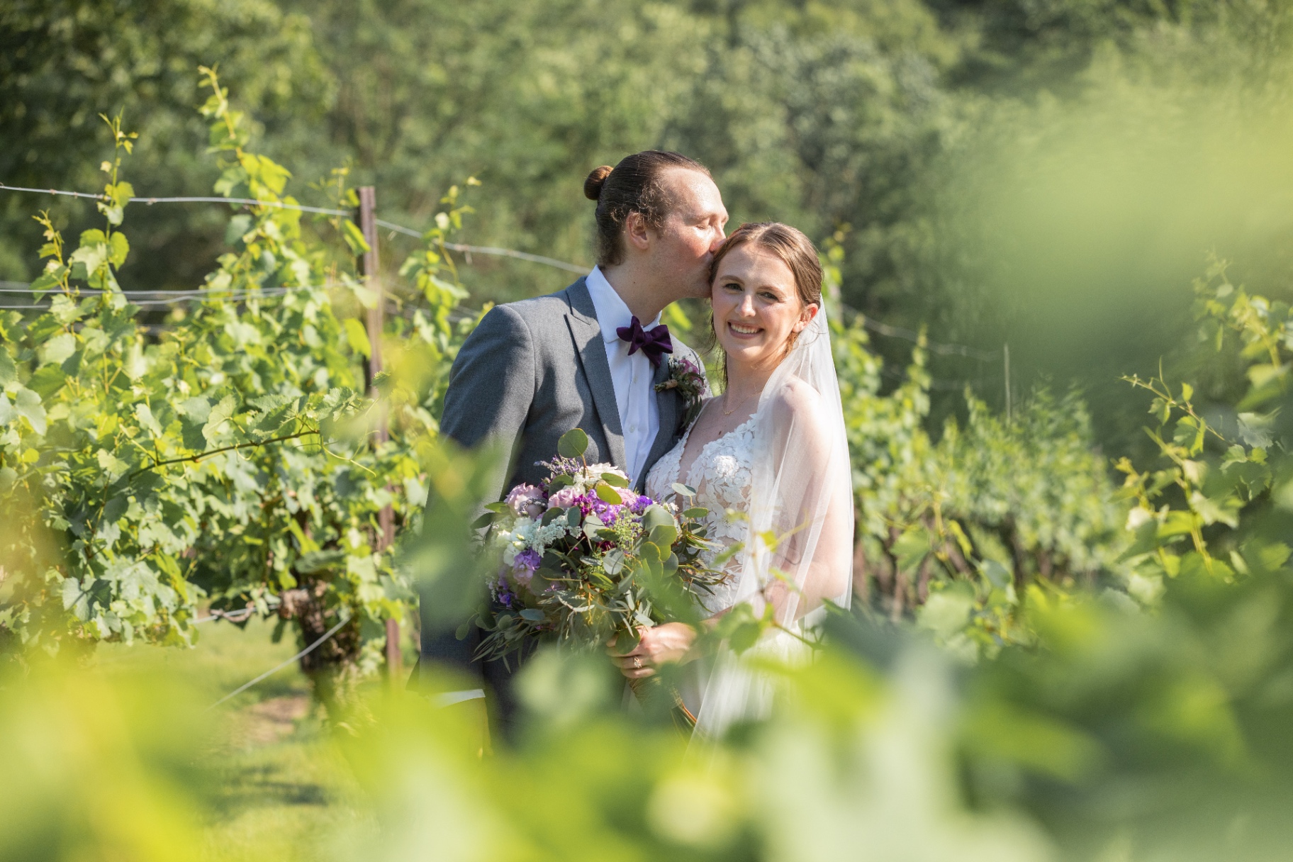 Tresa and Michael at their Monterre Vineyards wedding