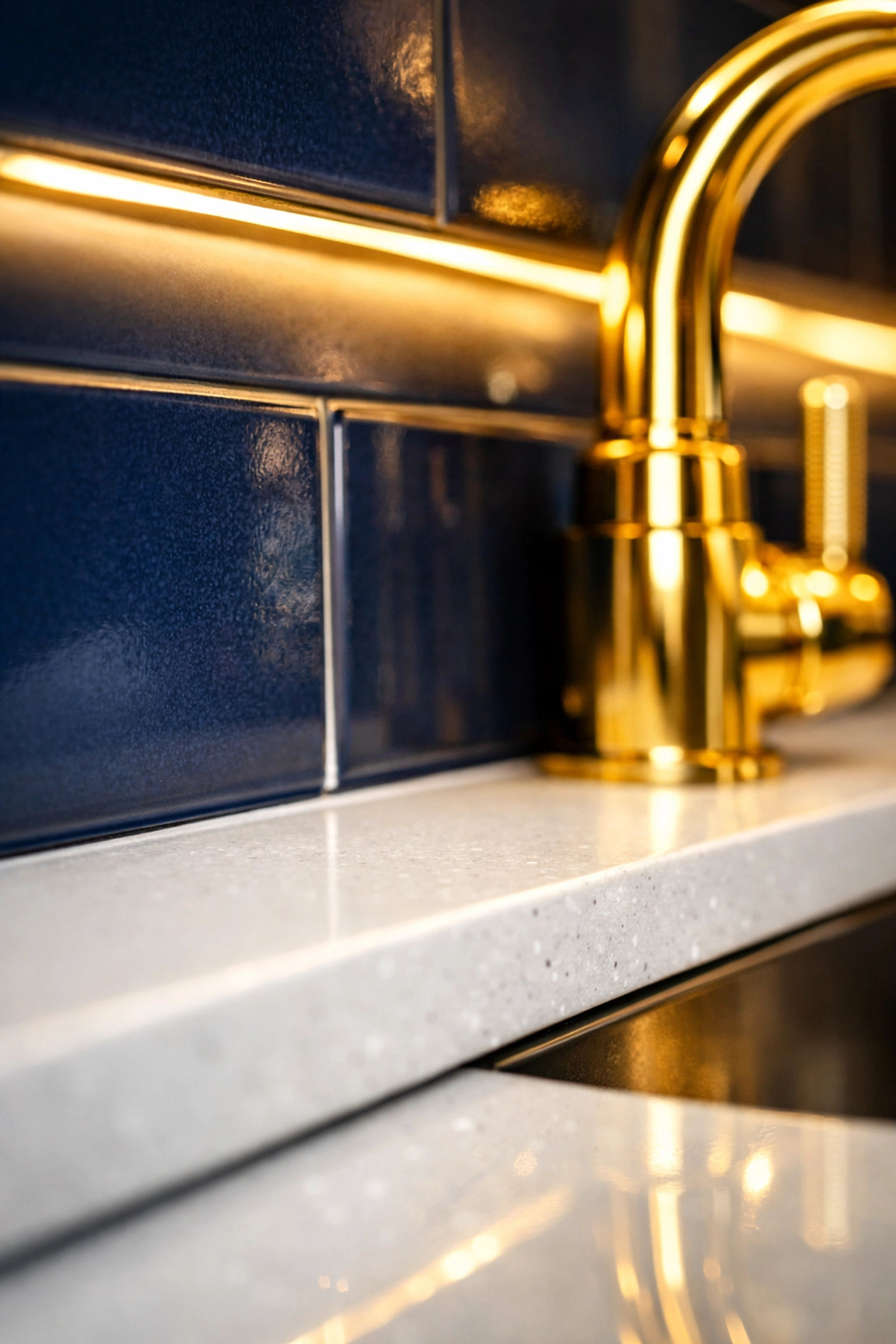 Detailed view of polished kitchen surfaces maintained by premium residential cleaning Massachusetts.