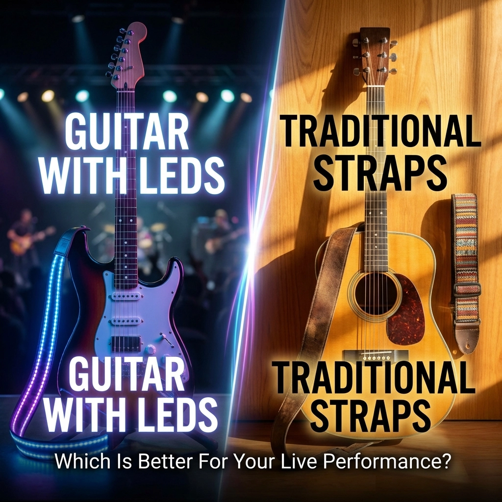 Guitar With LEDs vs Traditional Straps: Which Is Better For Your Live Performance?
