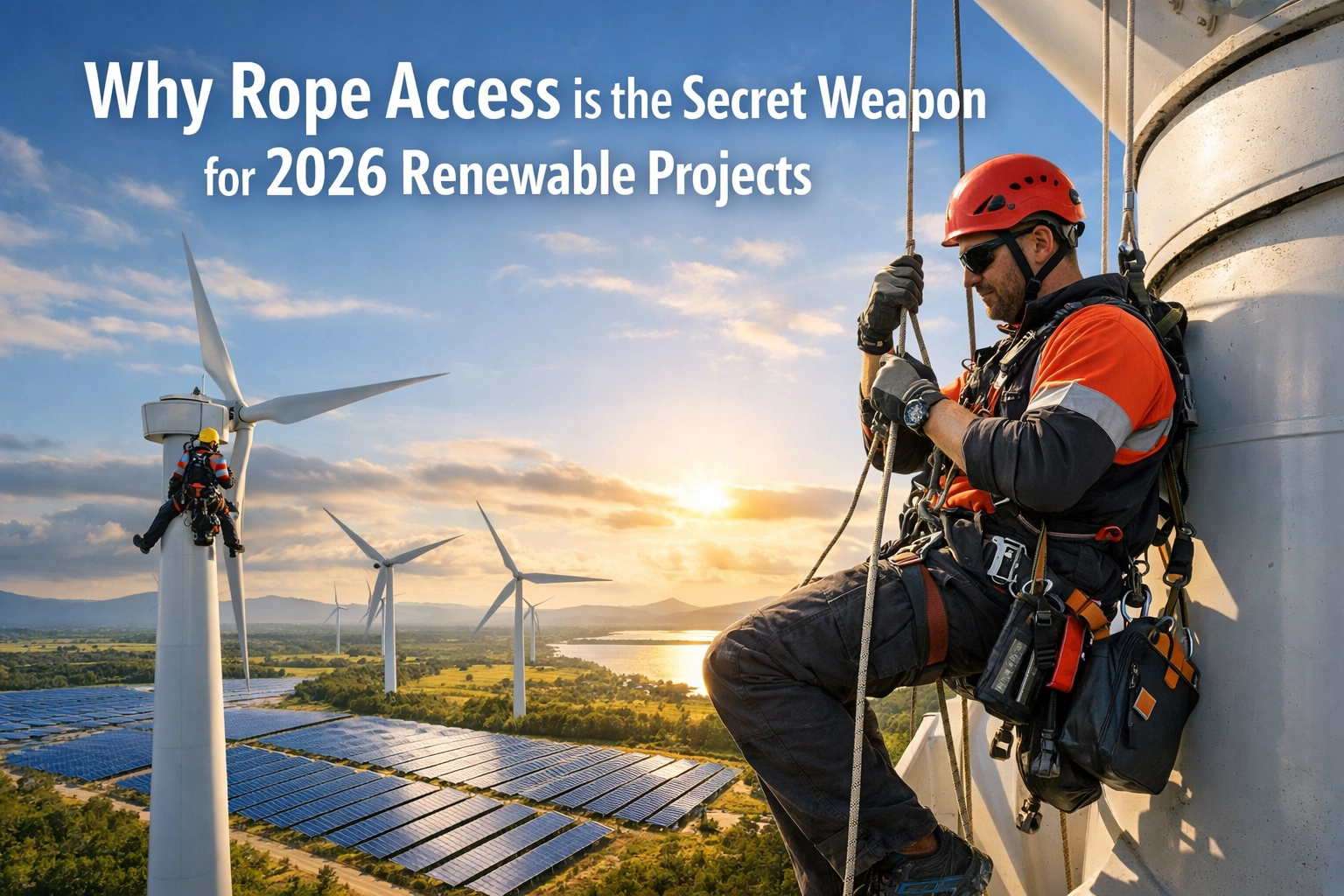 [HERO] Why Rope Access is the Secret Weapon for 2026 Renewable Projects