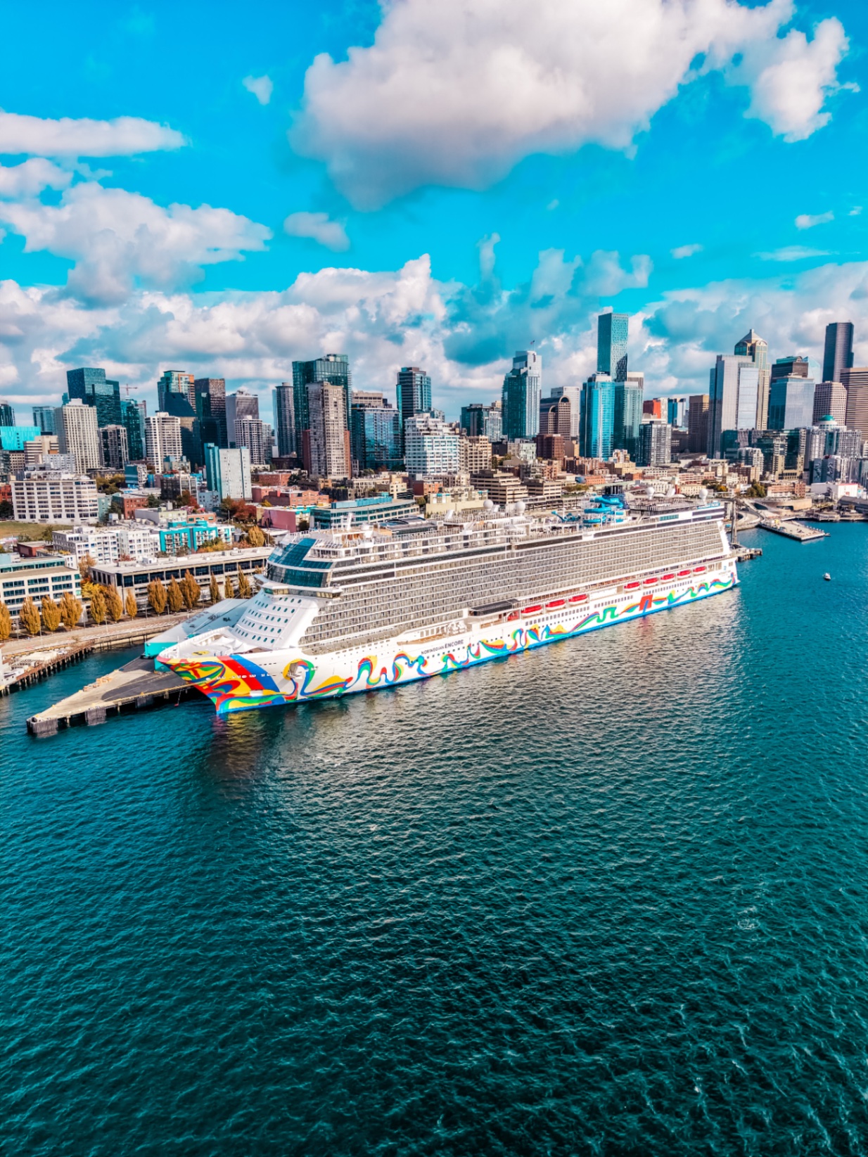 Norwegian Cruise Line ship at sea (official press image).