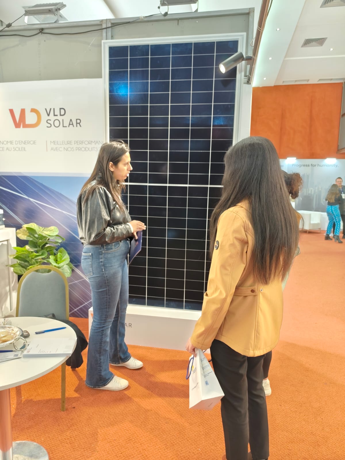 VLD SOLAR booth discussion