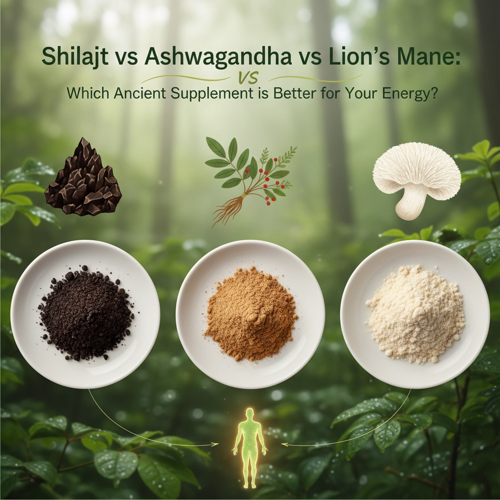 Shilajit vs Ashwagandha vs Lion&#39;s Mane: Which Ancient Supplement is Better for Your Energy?