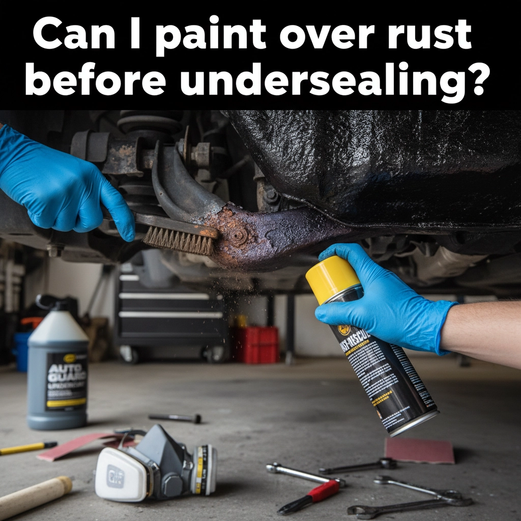 Can I paint over rust before undersealing?
