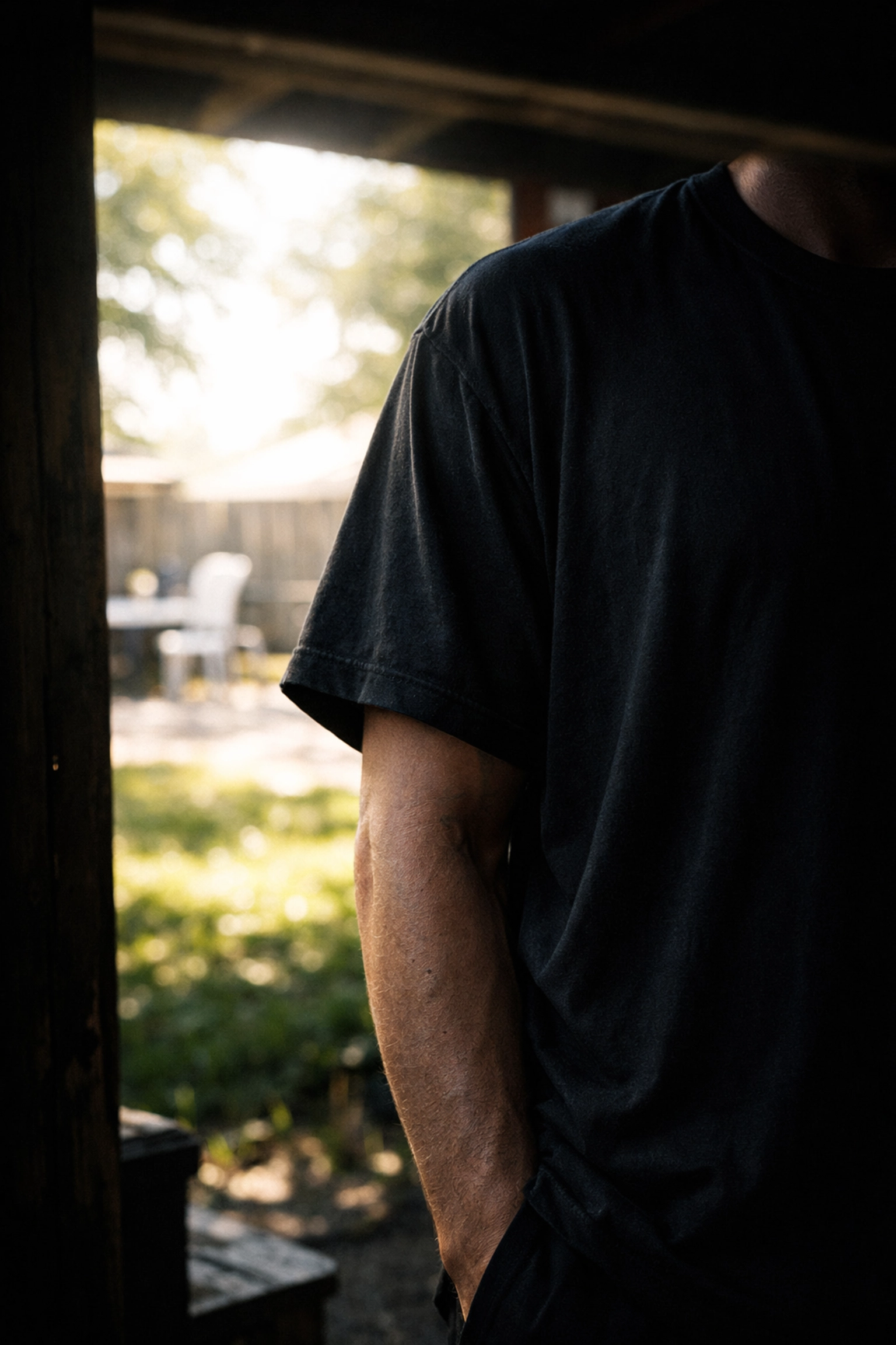 Protecting a new sleeve tattoo from sunlight to prevent fading of custom ink.