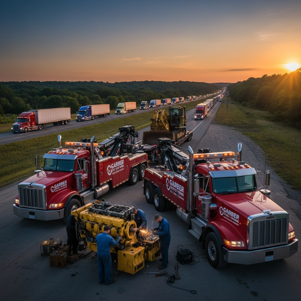 Garber Towing: Heavy Equipment Diesel Repair, Full-Service Towing &amp; Local Trucking in Missouri