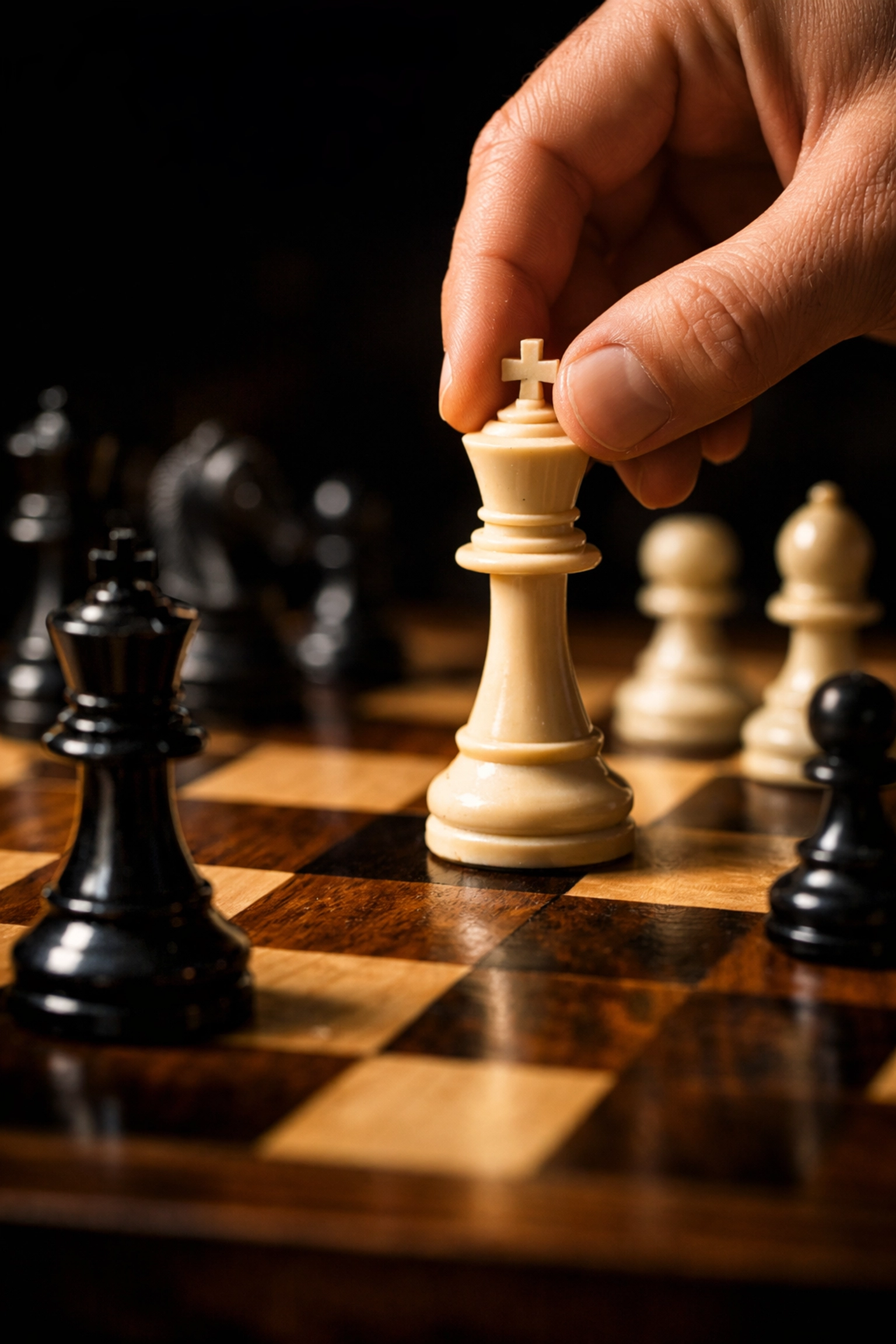 Chess strategy representing founder decision-making in investor negotiations