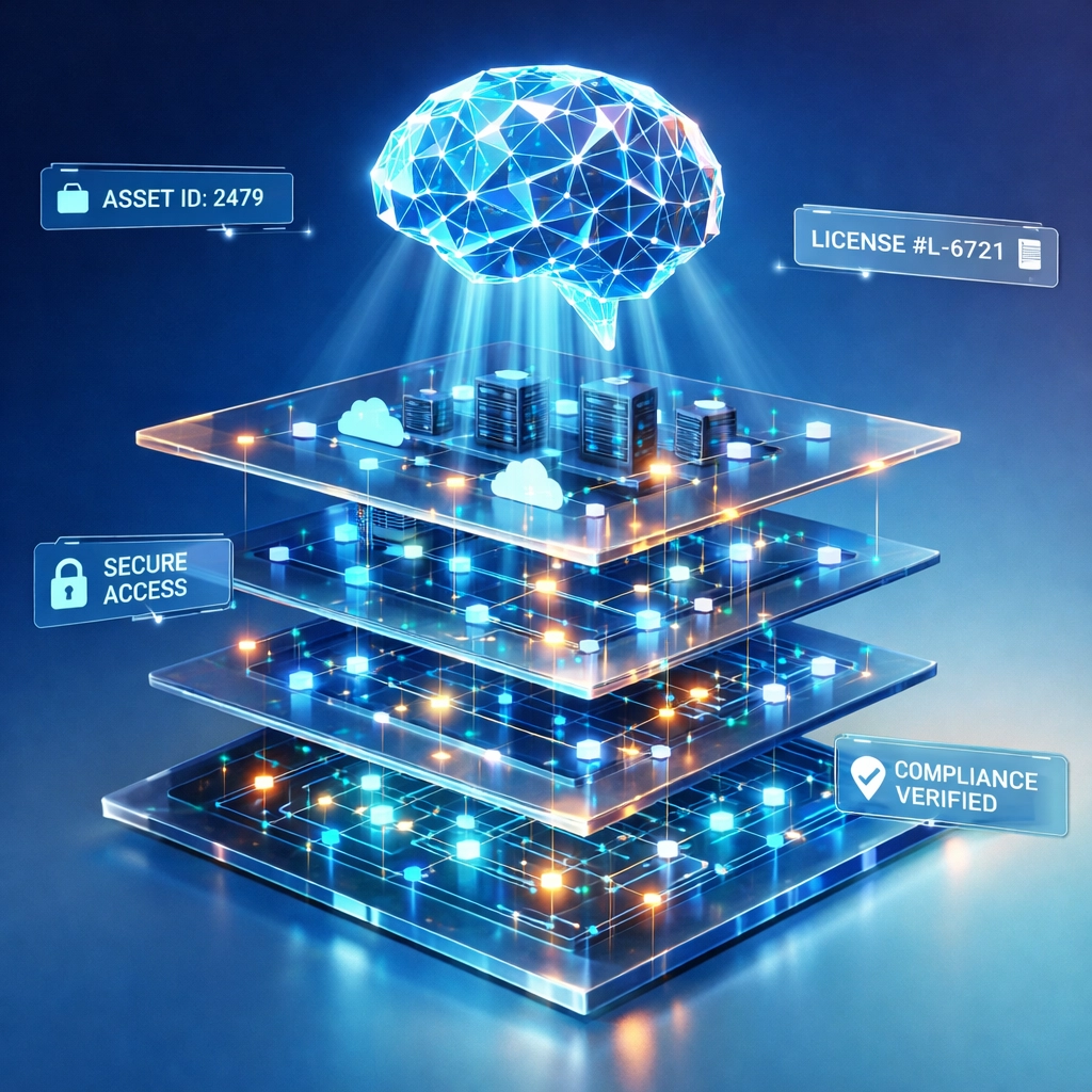 Agentic AI infrastructure intelligence layer with automated ServiceNow ITOM optimization connections