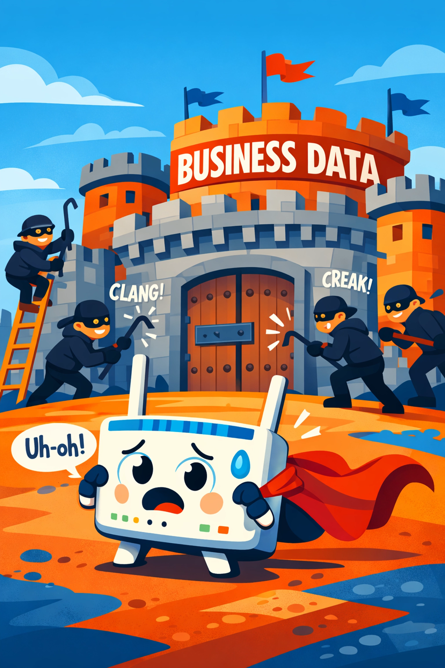 Home router inadequately protecting business data from cyber threats