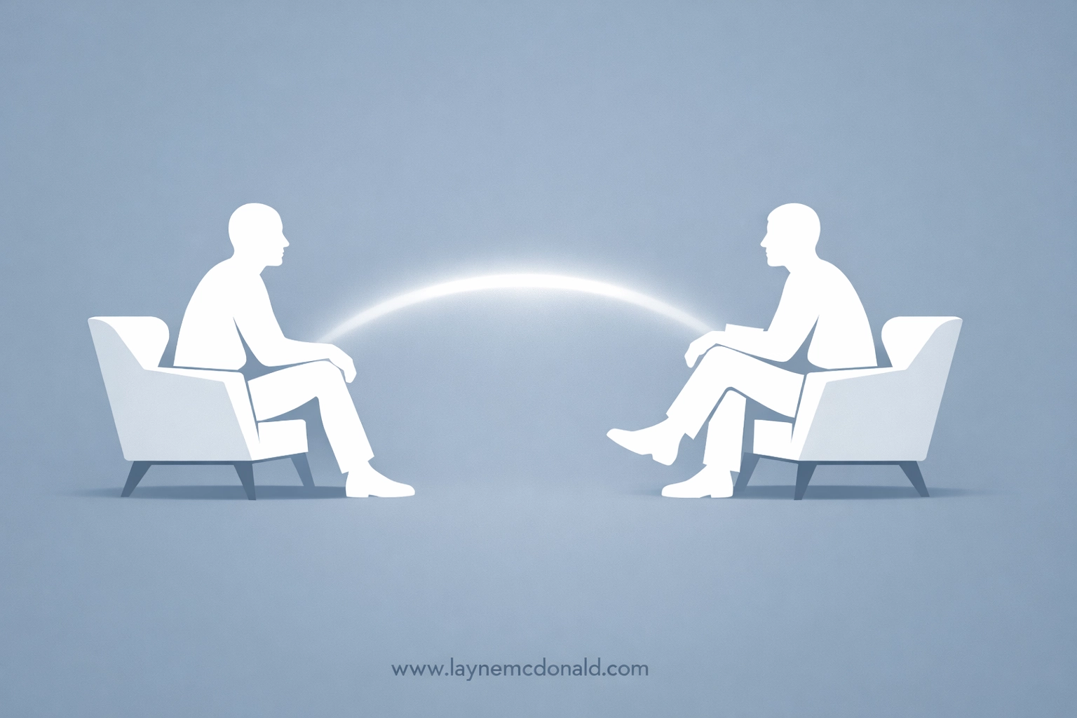 Two people in a supportive conversation, illustrating the value of team engagement in faith-based leadership.