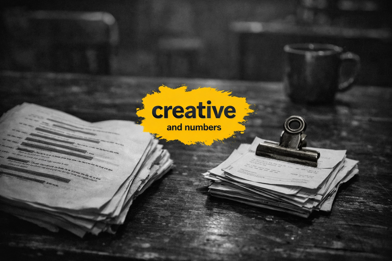 A highlighted theatre script and organized receipts on a table, showing essential record-keeping for actor taxes.